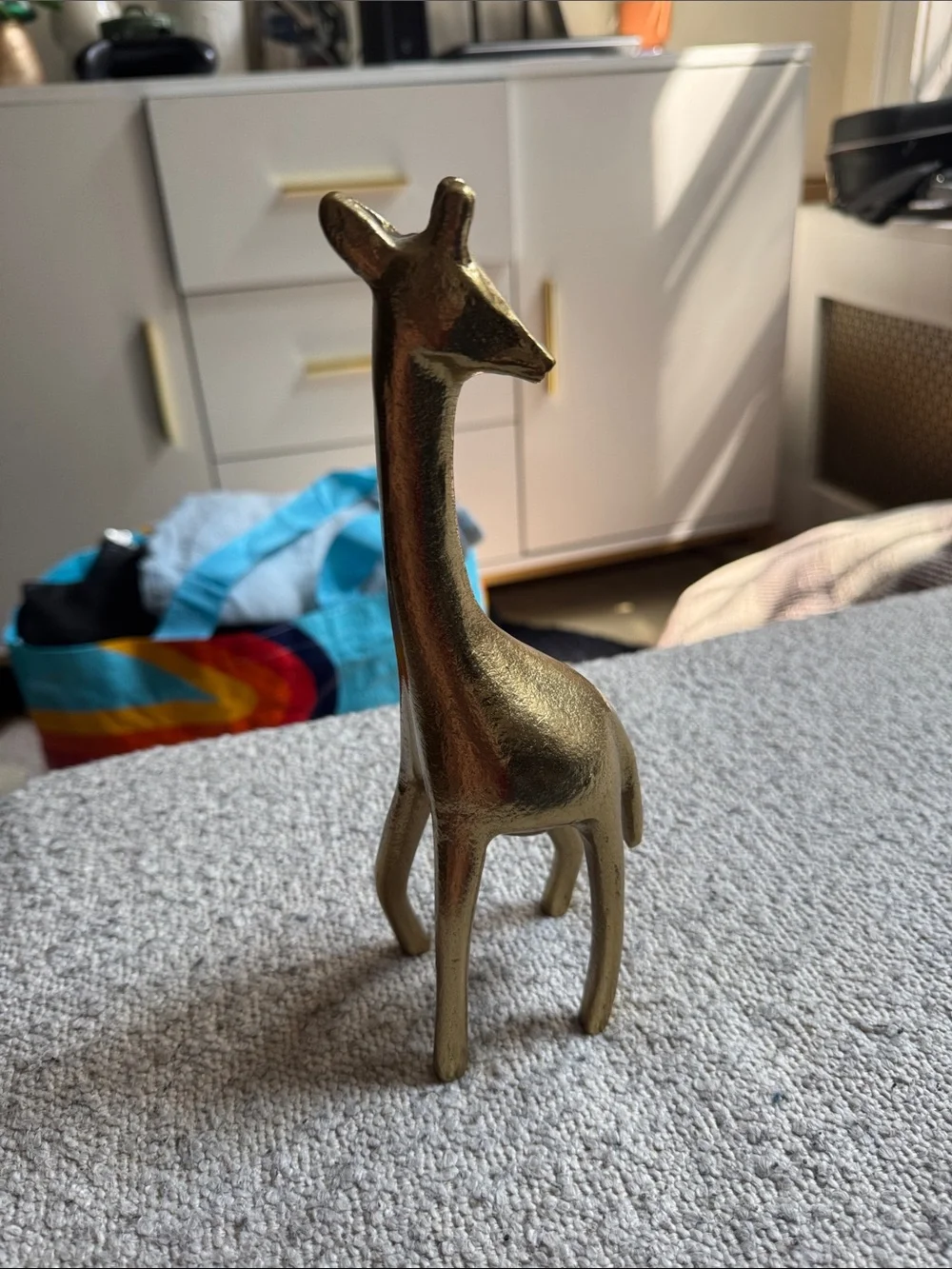 Target Threshold Gold Giraffe Figurine Brass Look Safari Animal Decor Statue